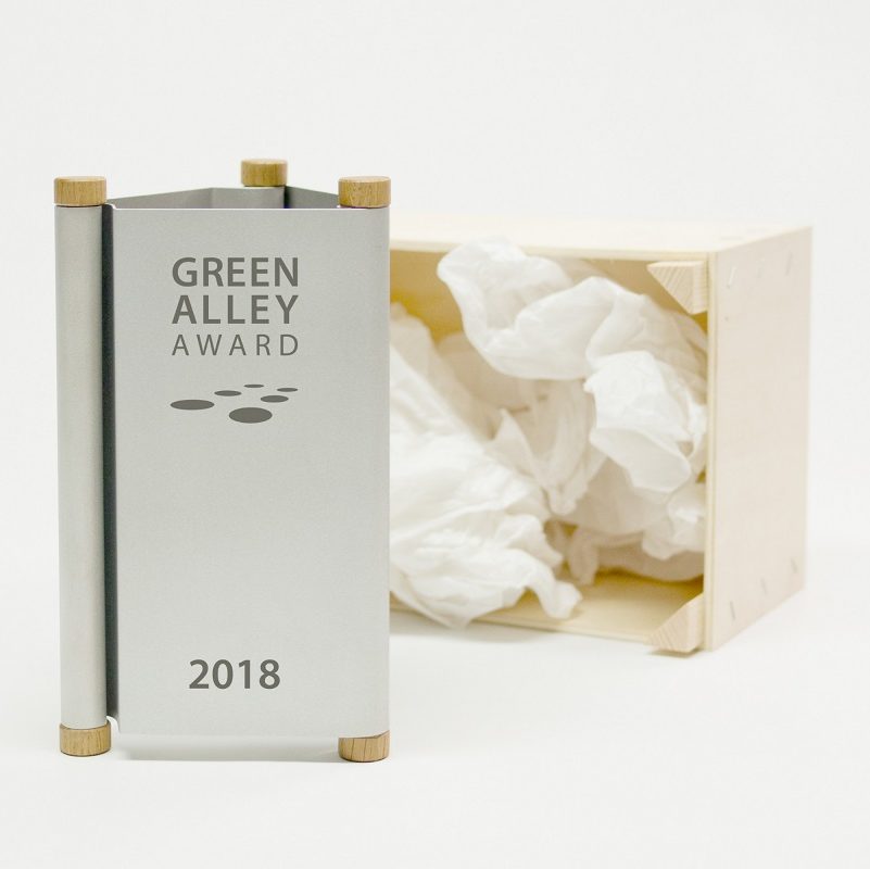 Green Alley award 2018 trophy